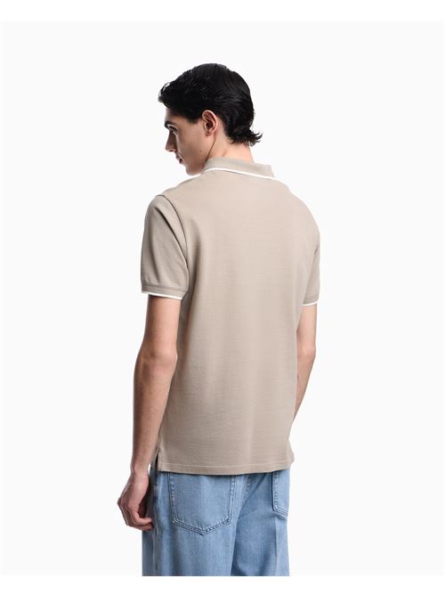 Polo con scollo V in piquet Emporio Armani | EM005852 AF12955.U6161